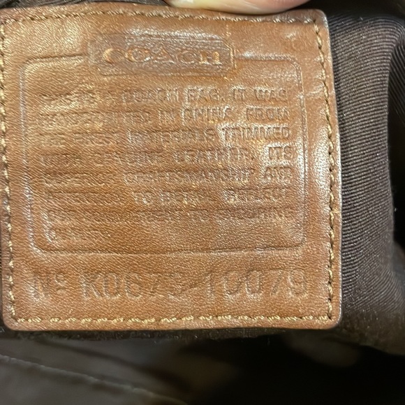 Vintage Coach Brown Signature Tote Bag with Laptop Case - Picture 8 of 12